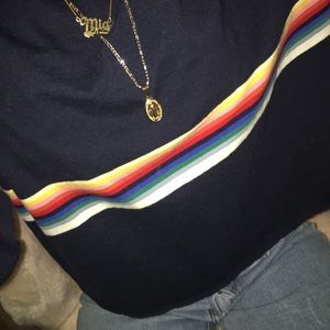 Cut long sleeve 70s T-shirt